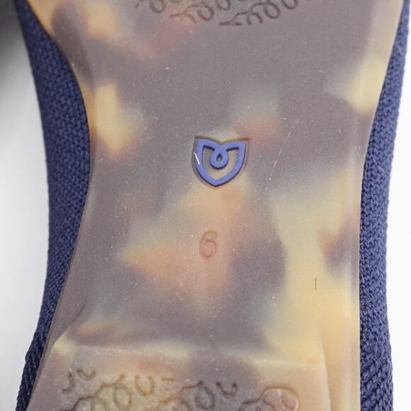 NIB Rothy's "The Point II" Knit Women's Flats in Deep Navy Blue - US Size 6 - Picture 8 of 10